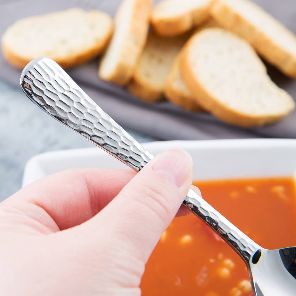 18/0 Stainless Steel Bouillon Spoon - 36/Case Y102