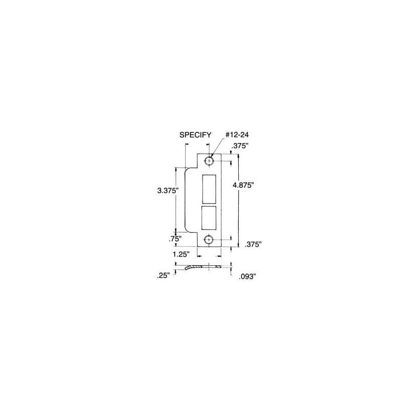 Left Handed Extended Lip Latch and Deadbolt Satin Brass Brown Q863