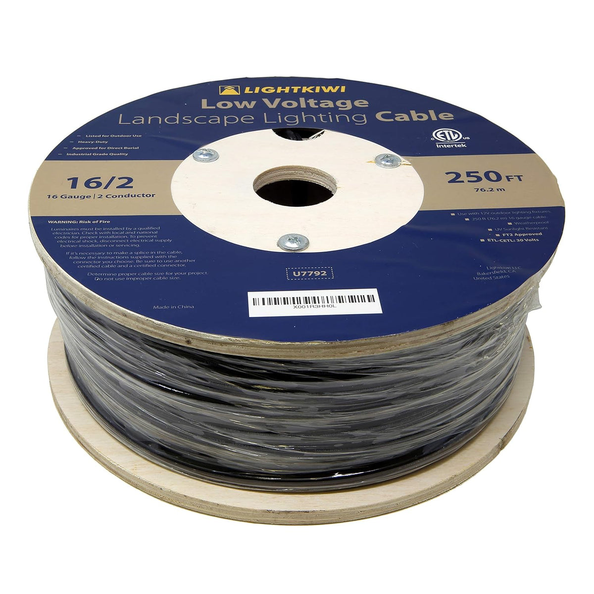 16AWG 2-Conductor Direct Burial Wire 250ft Q89806