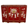 Red Slant Front Cabinet L7029
