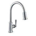 Single-Handle Pull-Down Sprayer Kitchen Faucet in Brushed Nickel P1200