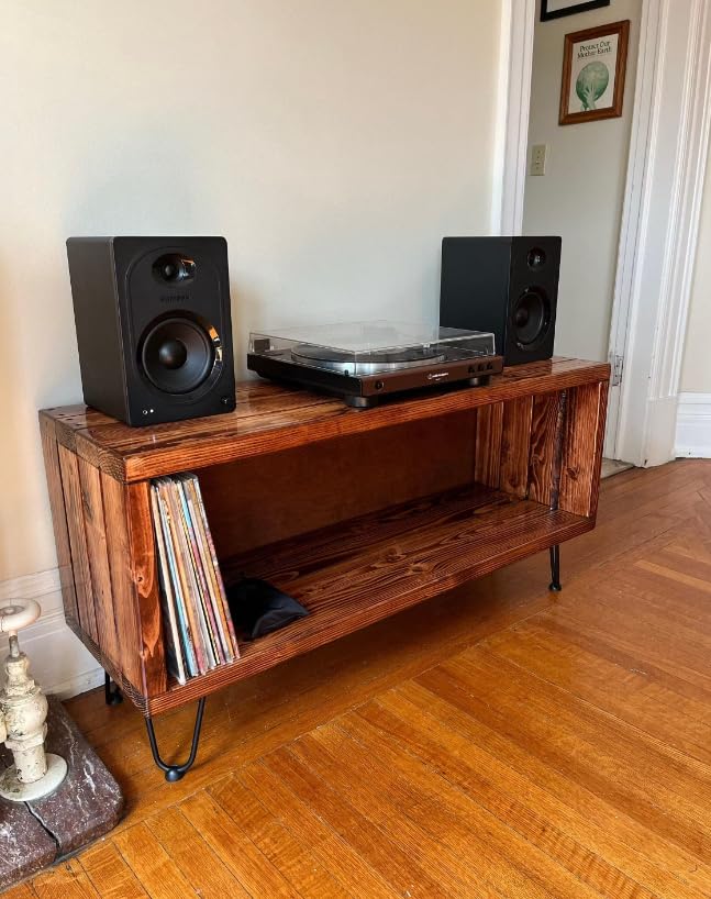 Honey Vinyl Record Storage Furniture L359