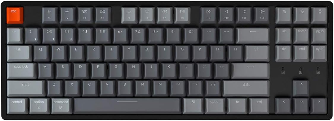 Wireless Mechanical Keyboard with Gateron Blue Switch, Aluminum Frame Q4484
