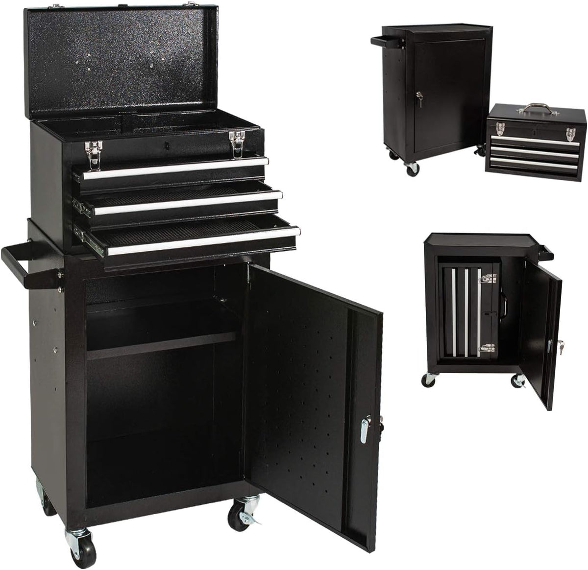 Rolling Tool Chest with 3 Drawers and 4 Wheels X3331