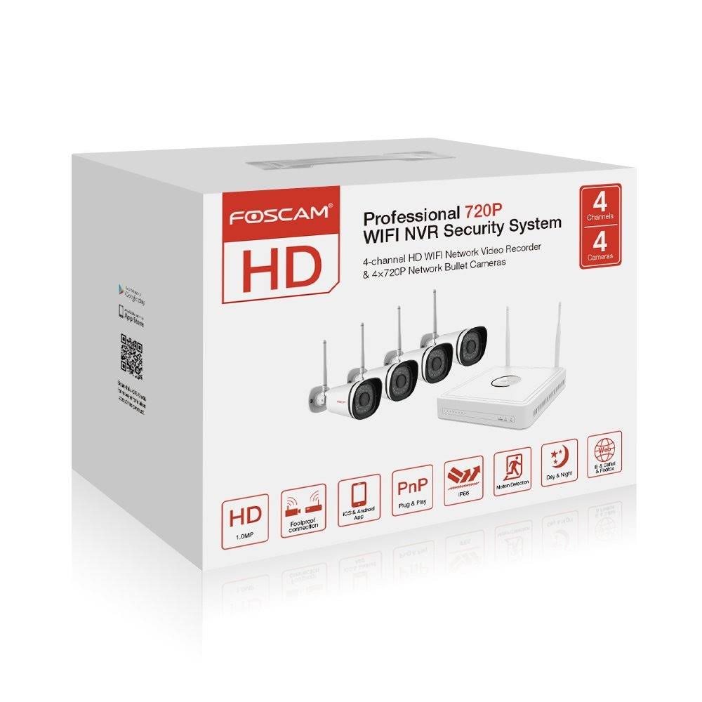 720p WiFi Wireless Security System 4-Ch NVR B8670