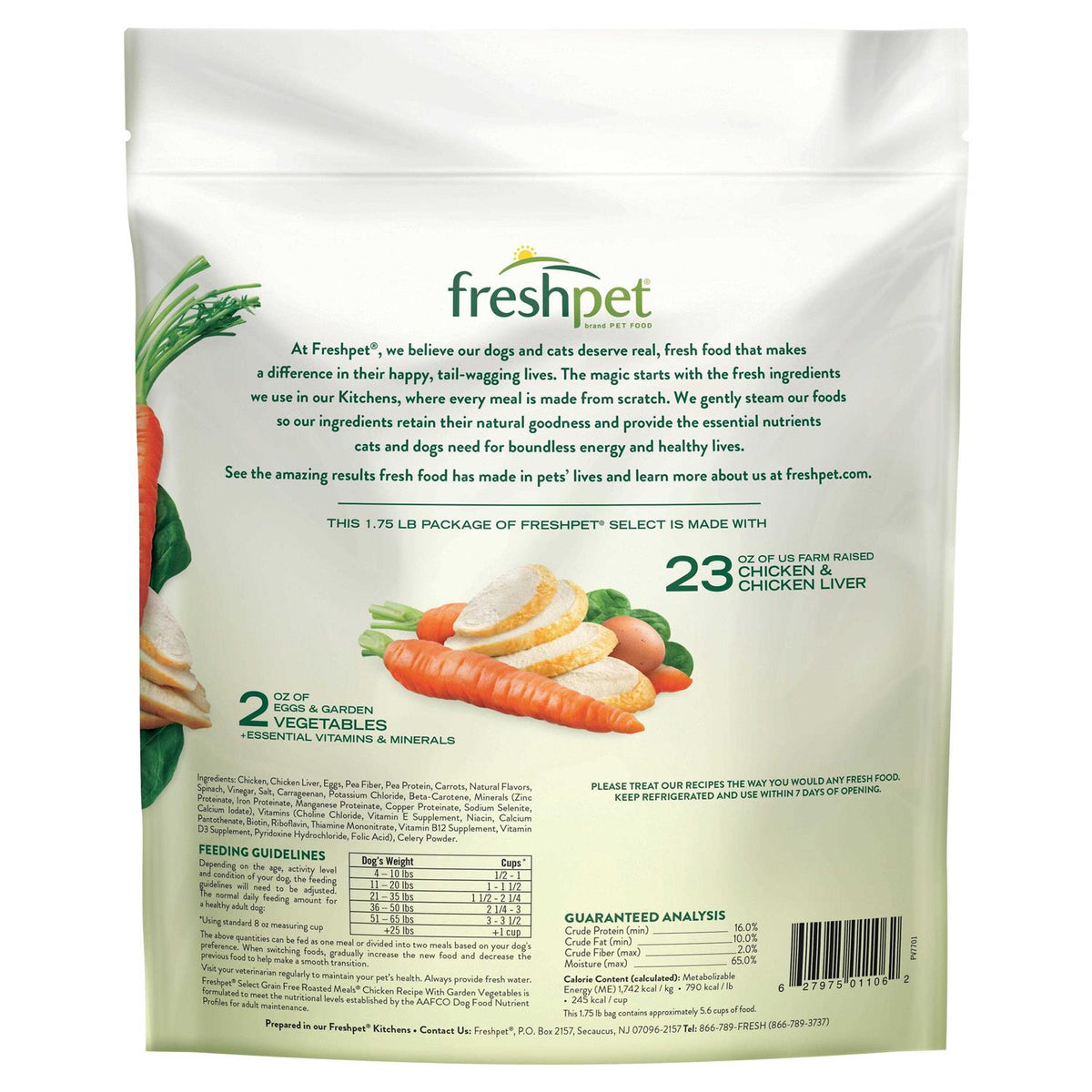 Grain Free Chicken Recipe with Garden Vegetables Dog Food D738