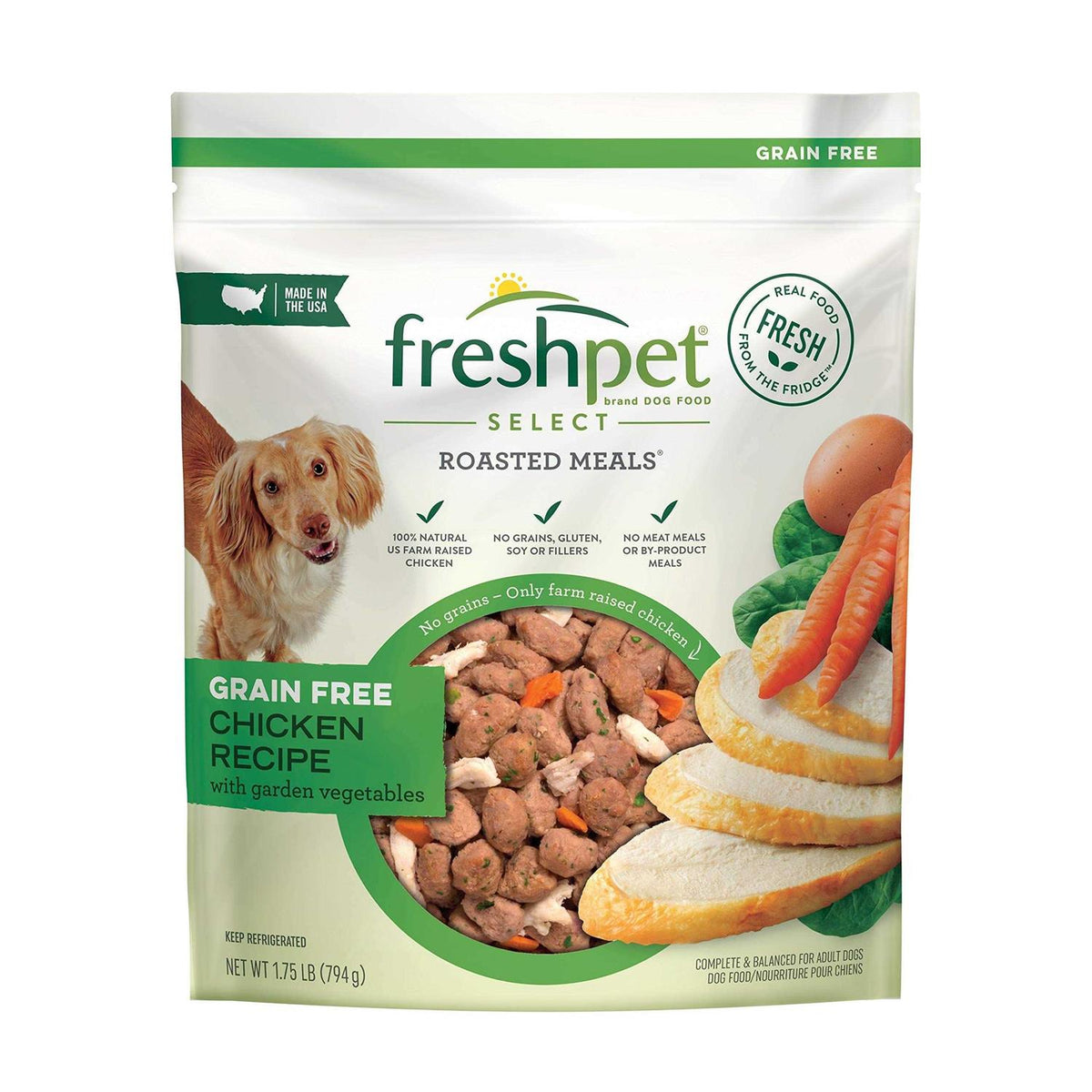 Grain Free Chicken Recipe with Garden Vegetables Dog Food D738