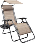 Zero Gravity Chair with Canopy and Cup Holder M7786