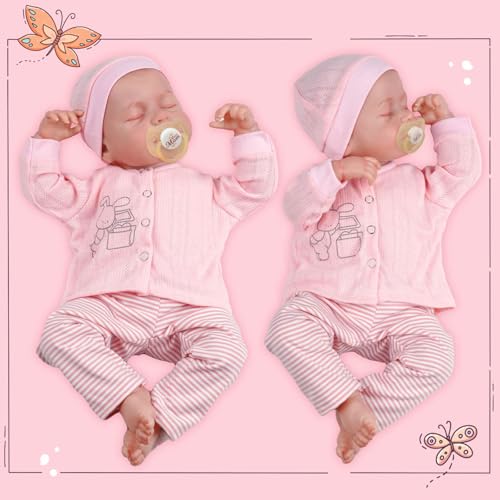 18 Inch Soft Body Realistic Reborn Baby Doll with Clothes and Toy Accessories L15654