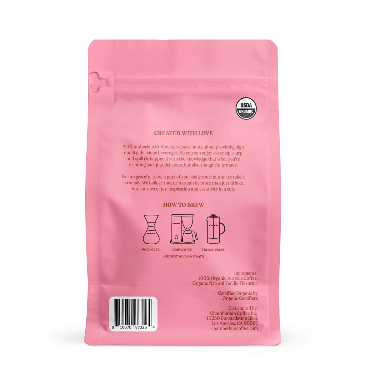 Fluffy Lamb Vanilla Medium Roast Grounds, 12 oz G179