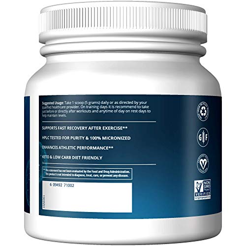 Creatine Monohydrate 500 Micronized Performance Powder 100 Servings V672437