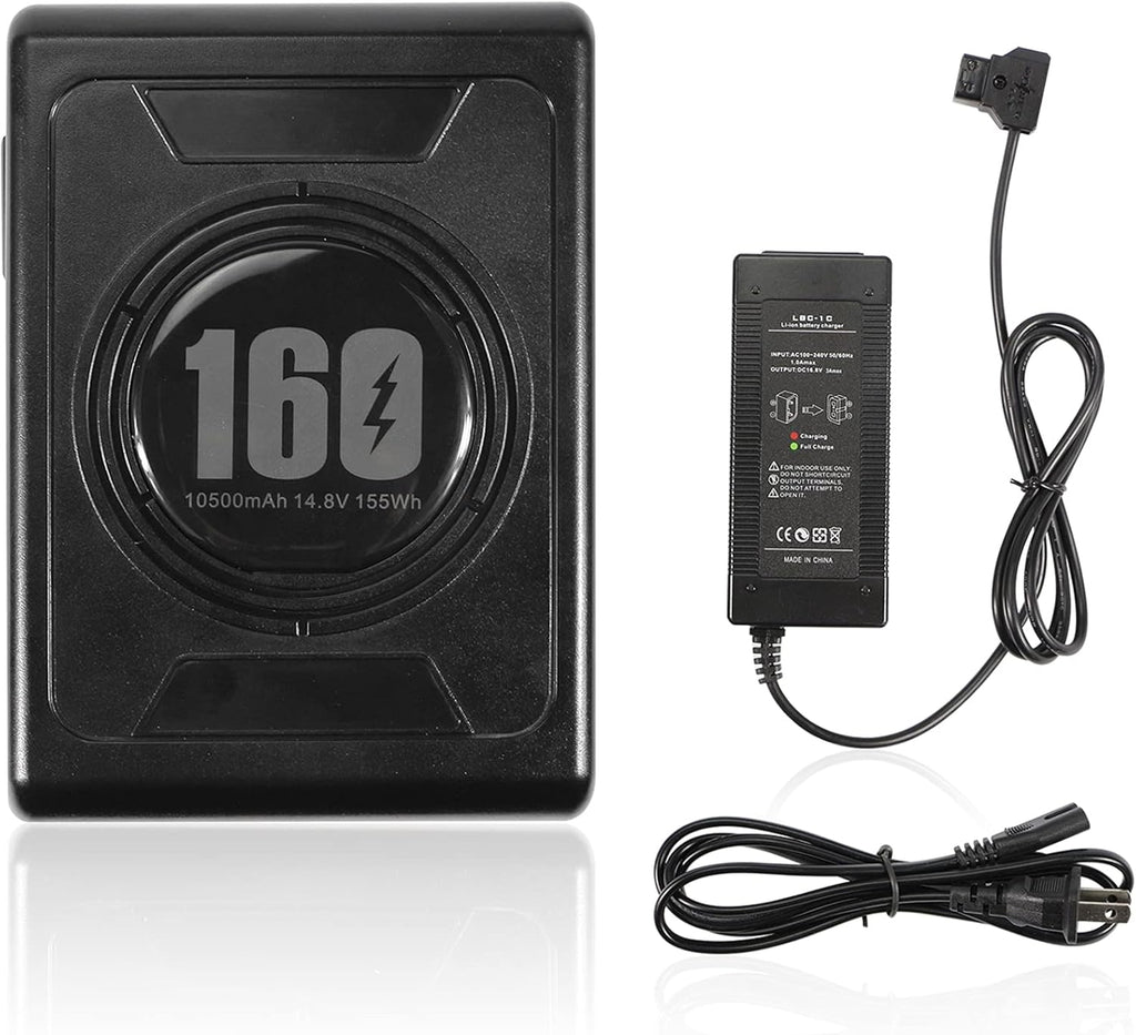 Gold Mount Battery 155Wh 10500mAh 14.8V with D-tap Charger and D-Tap Output Cable H67376