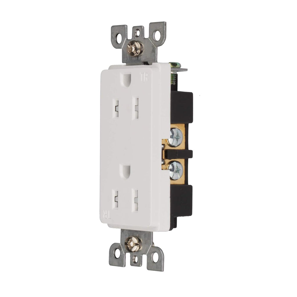 Pack of 100 White Tamper-Resistant Electrical Outlets, 15A / 125VAC / 2500W Z165300