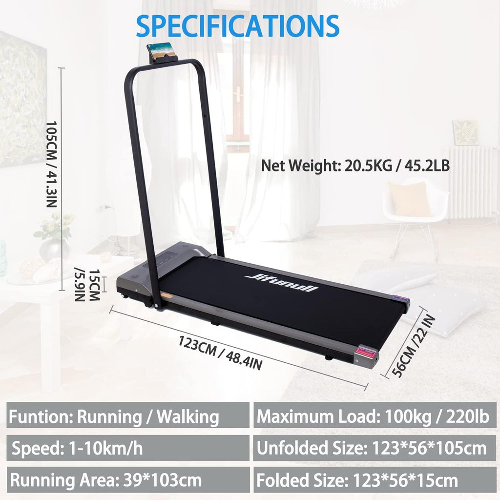 2-in-1 Under Desk Treadmill with LED Display P733015