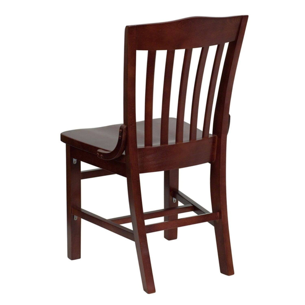 Mahogany Finished Wooden Restaurant Chair N93975
