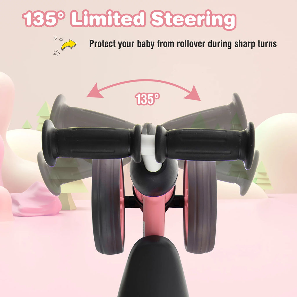 Pink 4 Wheels Baby Balance Bike S210131