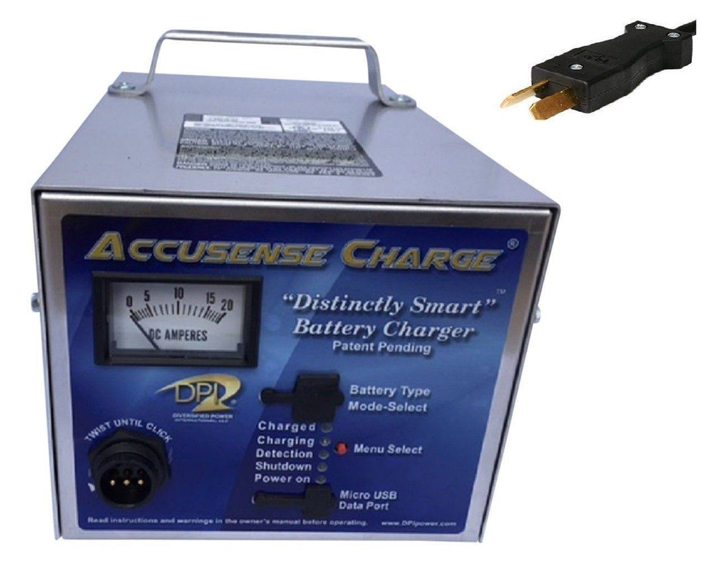 48Volt 17AMP Golf Cart Battery Charger with Crowfoot Connector I180