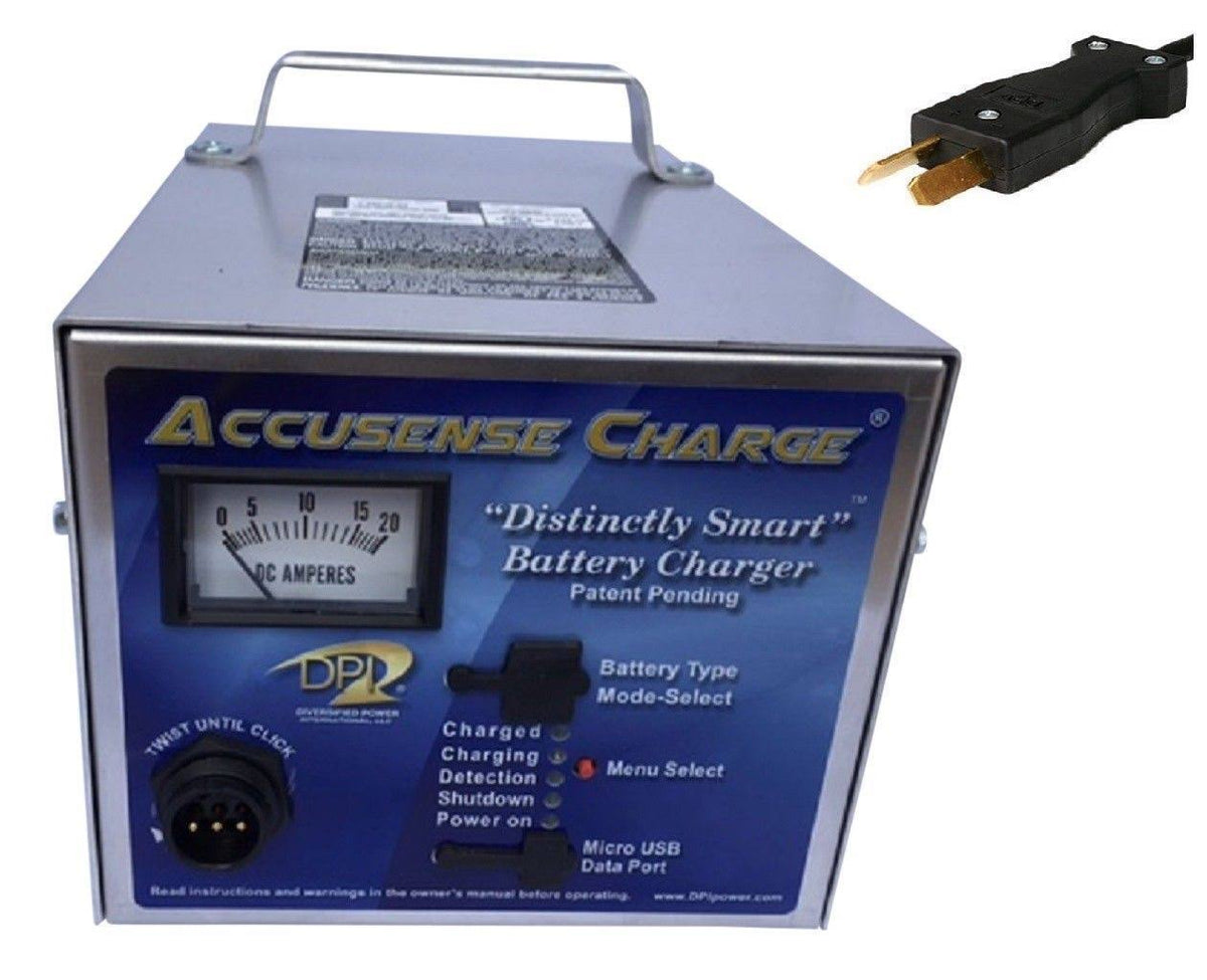 48Volt 17AMP Golf Cart Battery Charger with Crowfoot Connector I180