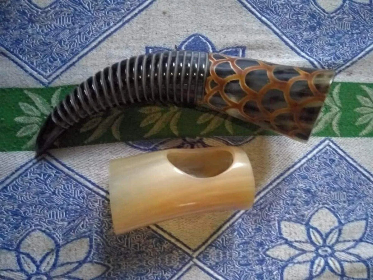 Vintage Ox Large Viking Drinking Horn with Stand Y3668