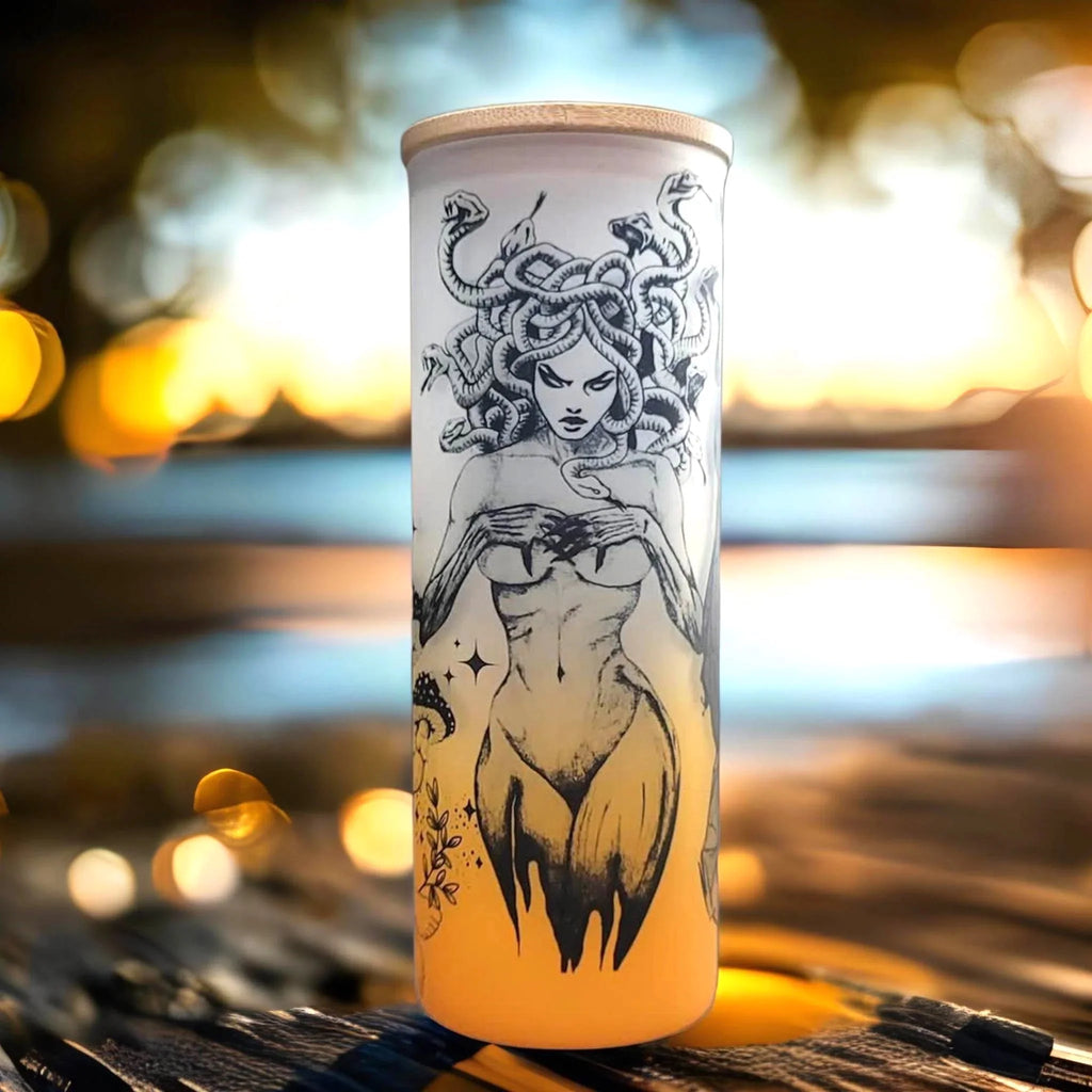 24 oz Beer Can Glass U4427