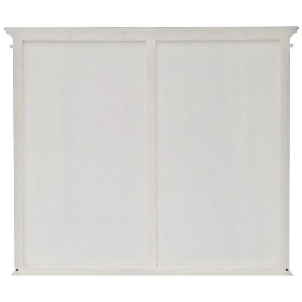 Storage Cabinet with Hutch in Pure White O903