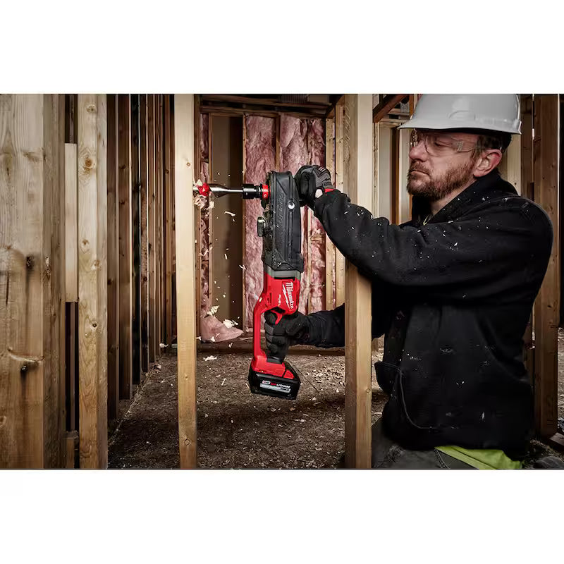 7/16 in. Cordless Right Angle Drill with Hole Saw Kit E6928