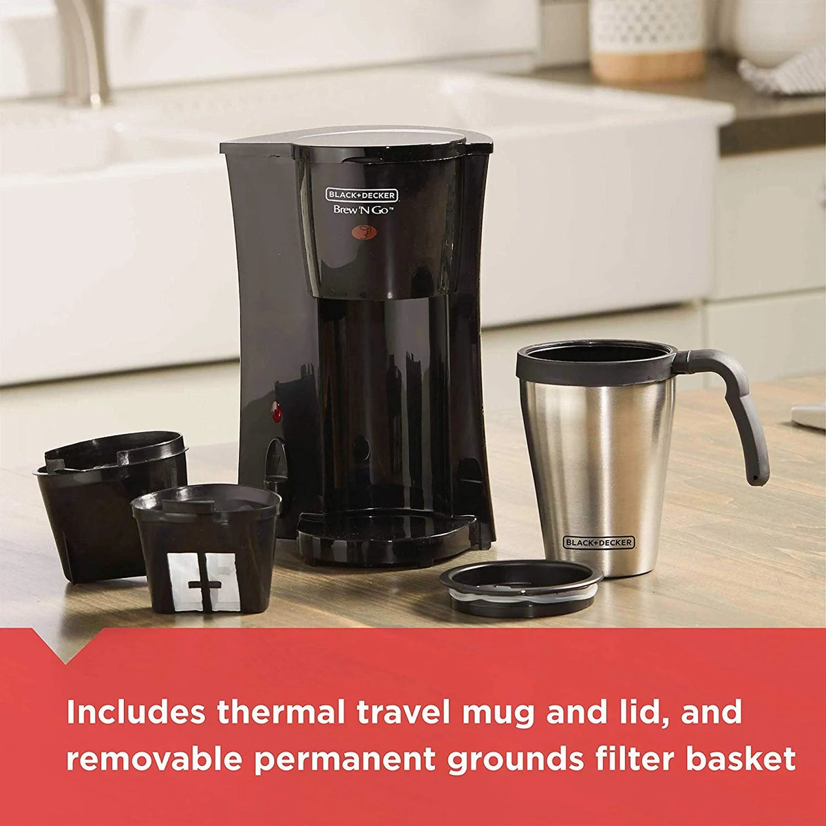 Black/Stainless Steel Coffeemaker W7925