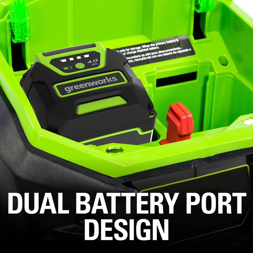 40V 20" Brushless Push Lawn Mower with 4.0 Ah Battery & Quick Charger J8811