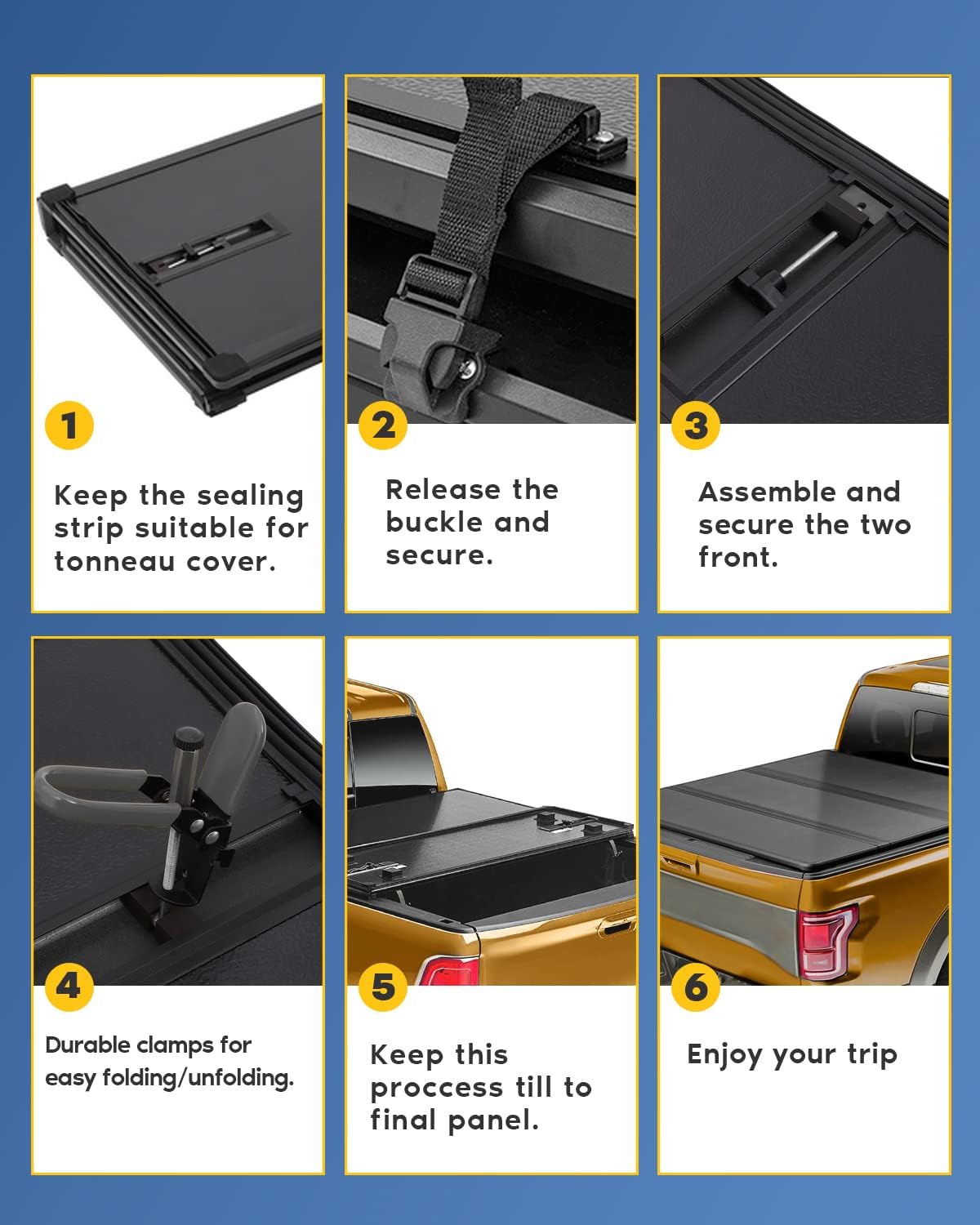 Hard Tri-Fold Truck Bed Tonneau Cover M810782