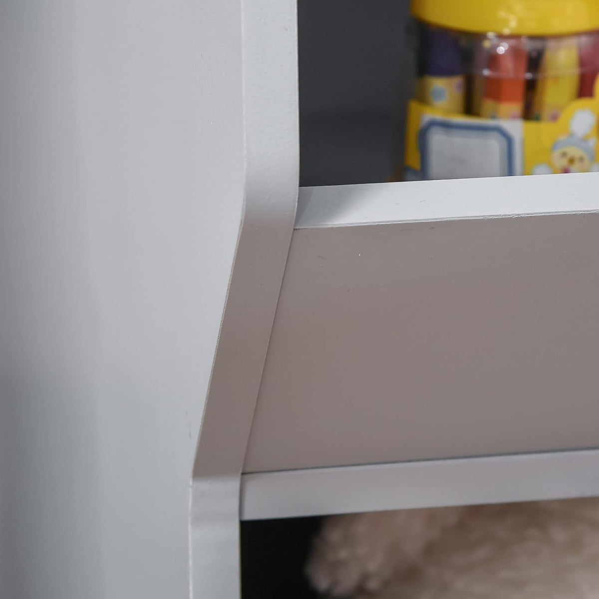 Grey 3 Cubby Kids Storage Cabinet B5010