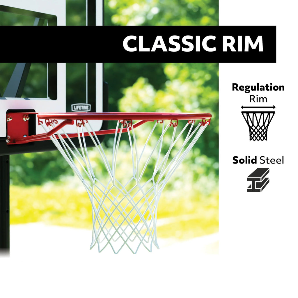 Adjustable Portable Basketball Hoop 44 inch HDPE Plastic U9589