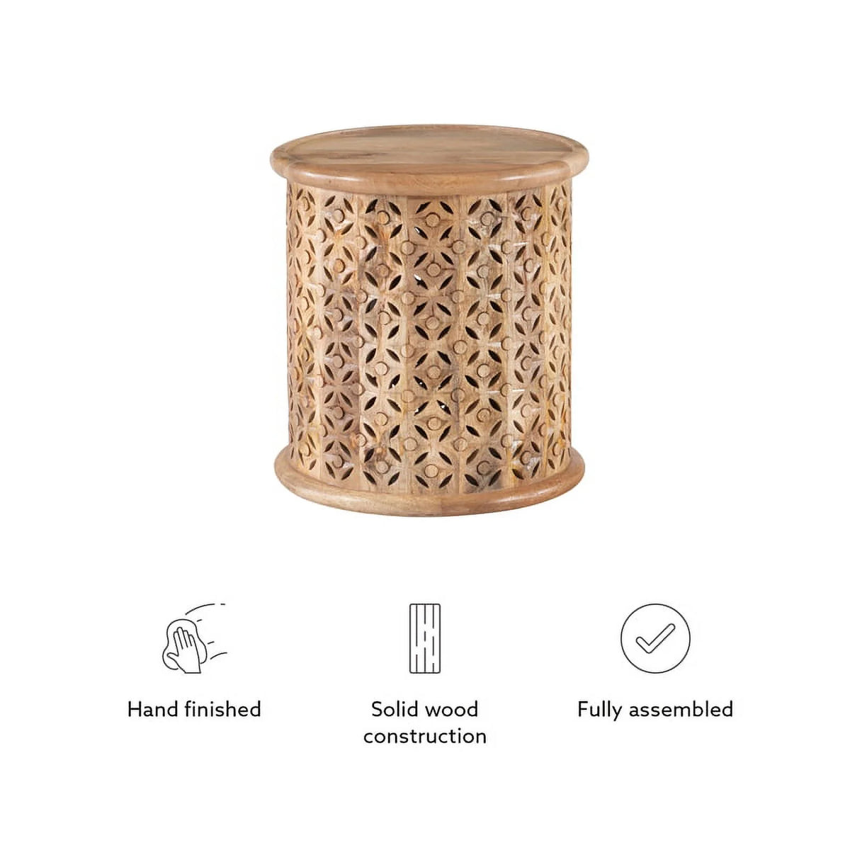 Mango Wood Side Table F162426