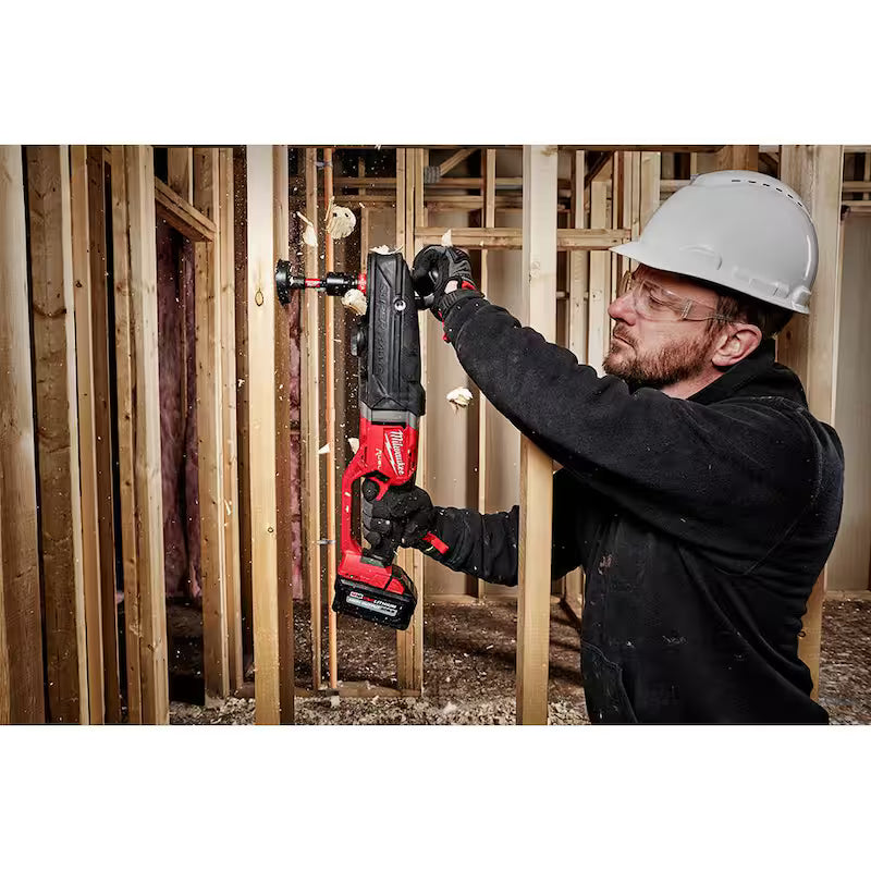 7/16 in. Cordless Right Angle Drill with Hole Saw Kit E6928
