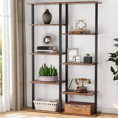 White Metal Etagere Bookcase C97091