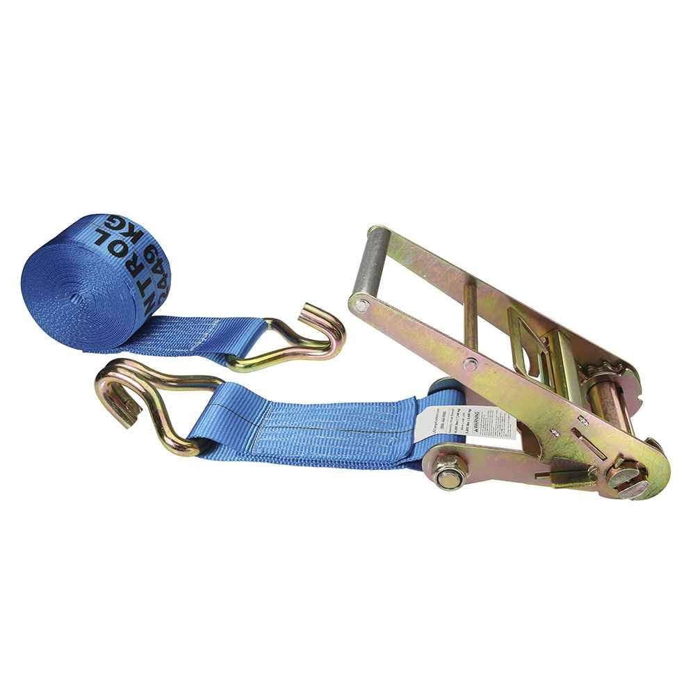 Blue Ratchet Strap with Wire Hooks Y507