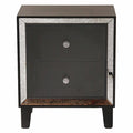 Black 2 Drawer End Table V410122