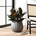Grey Round Patio Planter G125