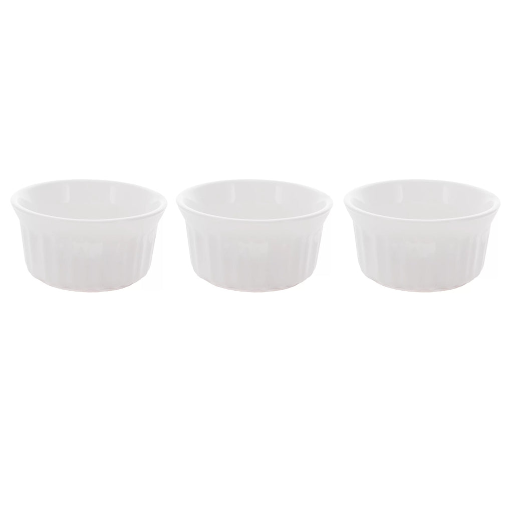 4 oz Round White Ramekins Bowl 3-Pack B87323