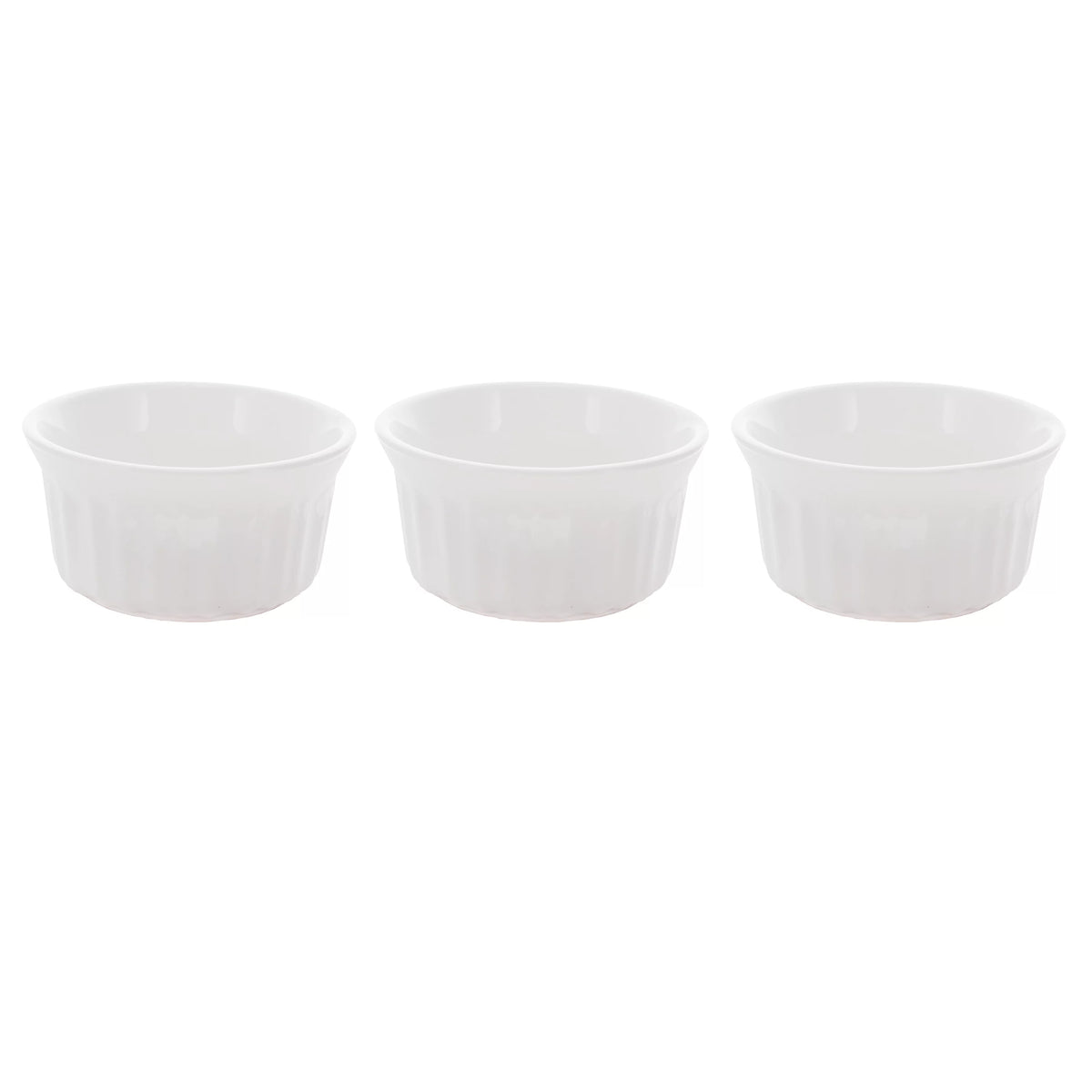 4 oz Round White Ramekins Bowl 3-Pack B87323