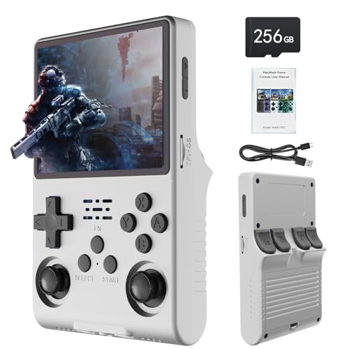White Handheld Game Console 3.5-Inch IPS Screen 30000 Games 256G TF Card N903