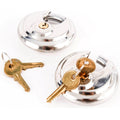 80 Armor Disc Padlock Trailer Brass Cylinder Storage Locks Stainless Keyed Same A310884