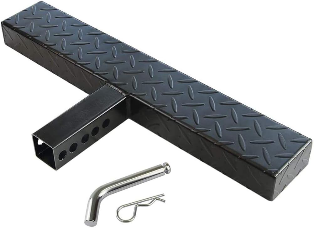 Black Universal Hitch Step for 2 Inch Receivers Pack of 2 E1478