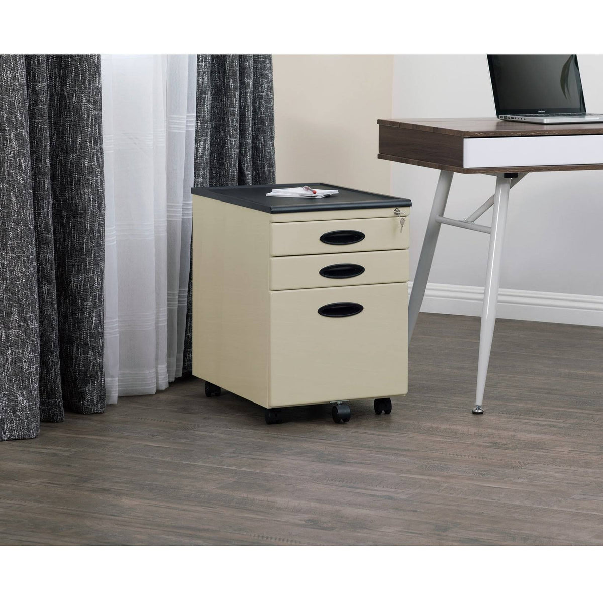 3 Lockable Drawers Mobile File Cabinet Z2180
