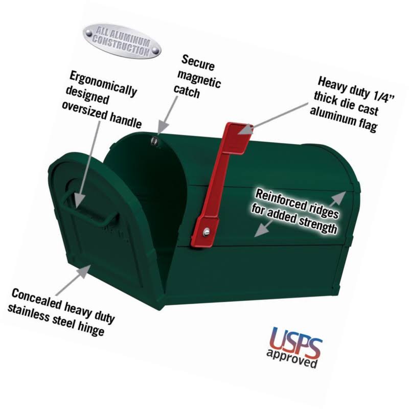 Green Rural Mailbox N569