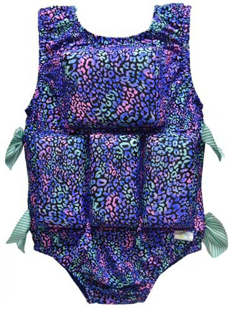 Air Brushed Leopard Swimwear Flotation Life Vest M6620