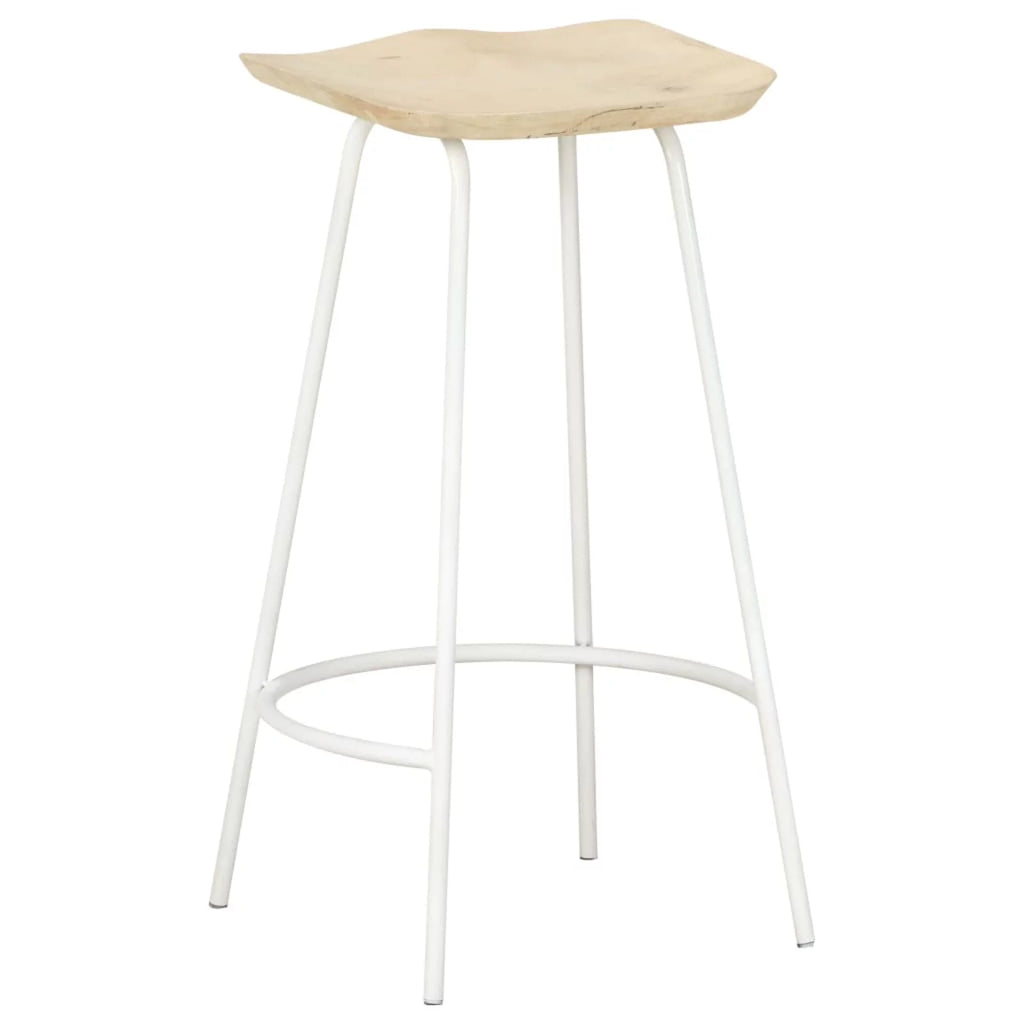 Solid Mango Wood Bar Stools 2 pcs B456