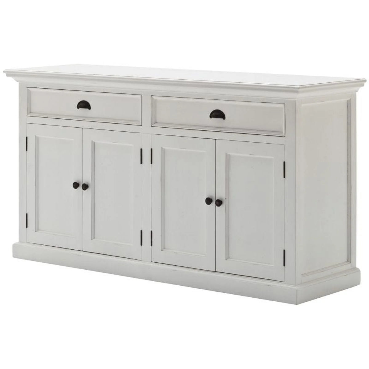 Storage Cabinet with Hutch in Pure White O903