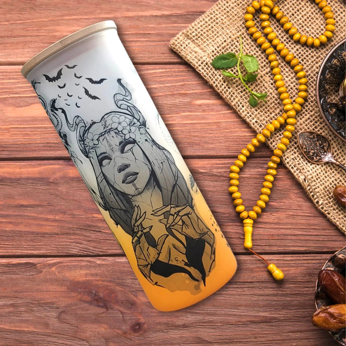 24 oz Beer Can Glass U4427