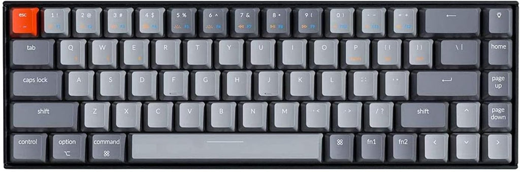 65% Compact Wireless Mechanical Keyboard with Hot-swappable White Backlight W107690