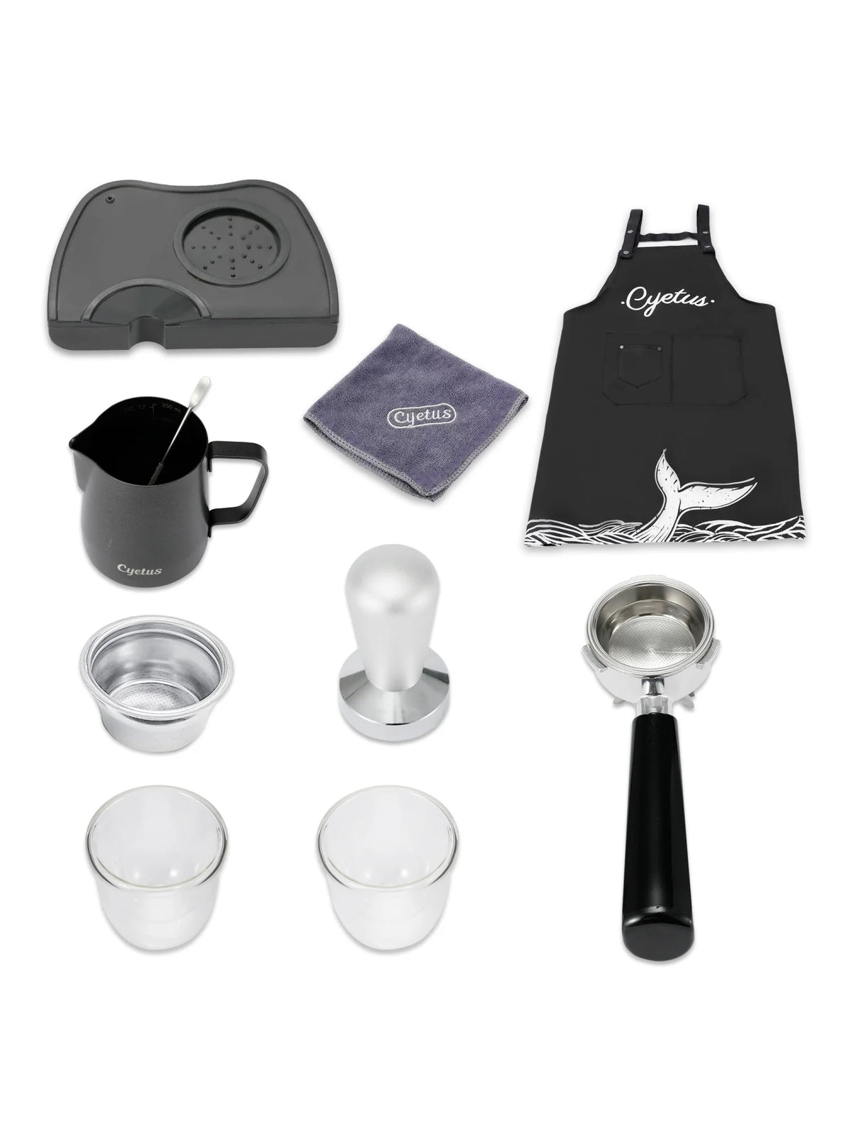 All in One Espresso Machine with Coffee Grinder and Milk Steam Wand W171